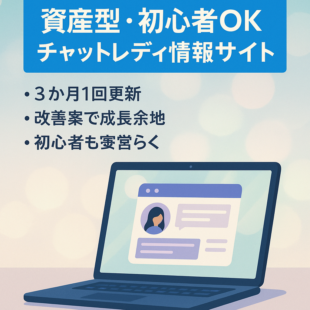 【資産型・初心者OK】チャットレディに特化した総合情報サイト