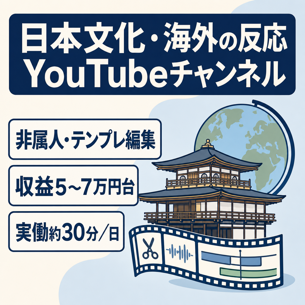 切り抜き：【非属人】日本文化・海外の反応系YouTubeチャンネル｜ショートメイン直近平均再生数は370万再生