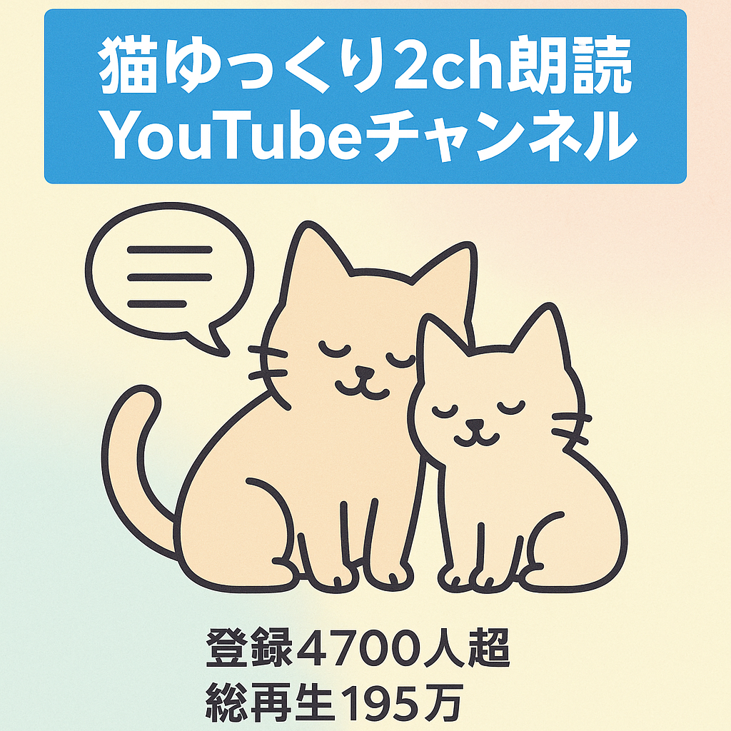 【総再生数1950000】登録者4700人の動物(猫)ゆっくり2ch系CH【属人性無し】