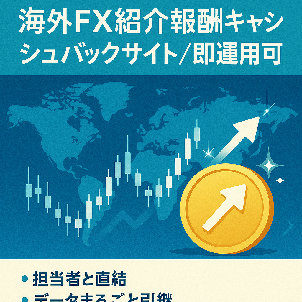 海外FX向けIB報酬キャッシュバックサイト【高機能/即運用可】
