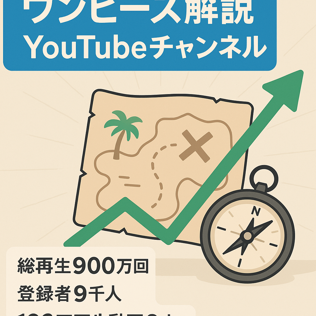 【総再生回数900万回以上】ワンピースのゆっくり解説チャンネル【チャンネル登録者9000人以上】