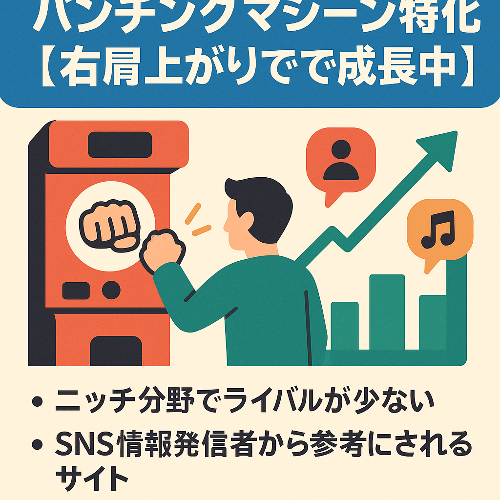 ゲームセンターでおなじみのパンチングマシーン特化【右肩上がりで成長中】
