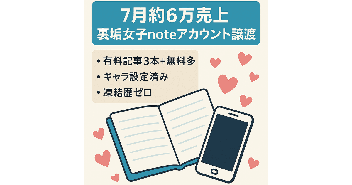 7月note＋サポートで約6万売り上げ】X(Twitter)裏垢女子 濃いファン