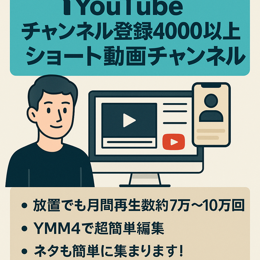 【YouTube チャンネル登録4000人以上】属人性なしショート動画メイン！YouTuber等の雑学を超簡単編集(YMM4)で紹介しているチャンネル
