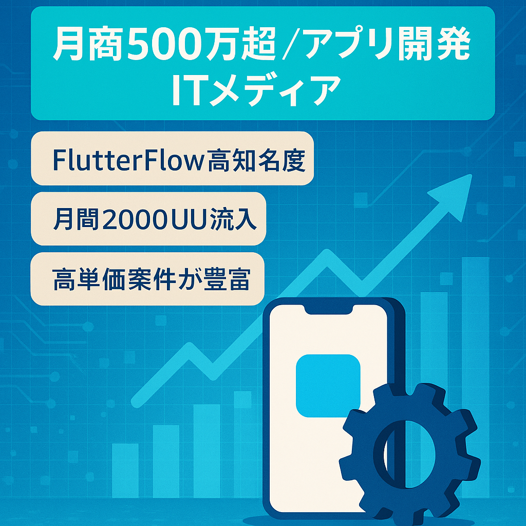 【月商500万円以上】アプリ開発の見込み顧客を獲得できるITメディア