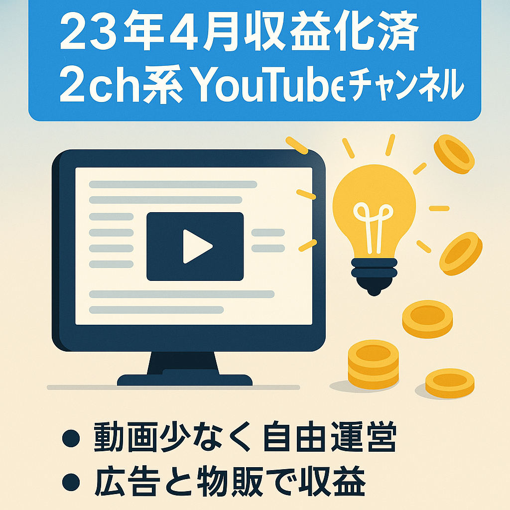 【2023/4/13収益化達成】有益2ch系YouTubeチャンネル