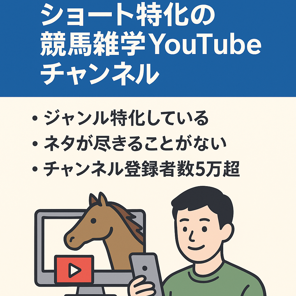 『総再生回数1億1000万 』ショート特化の競馬雑学YouTubeチャンネル