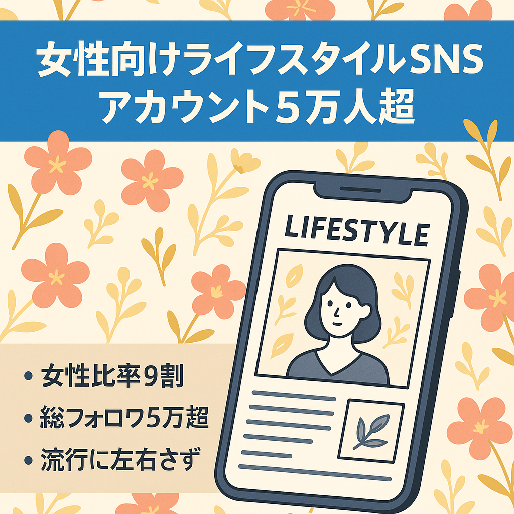 リポスト運用！フォロワー5万人超え！女性向けライフスタイルメディア