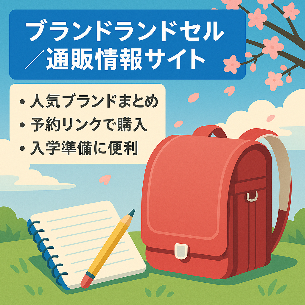 小学生に人気のブランドランドセルの紹介と通販予約先についての情報サイト