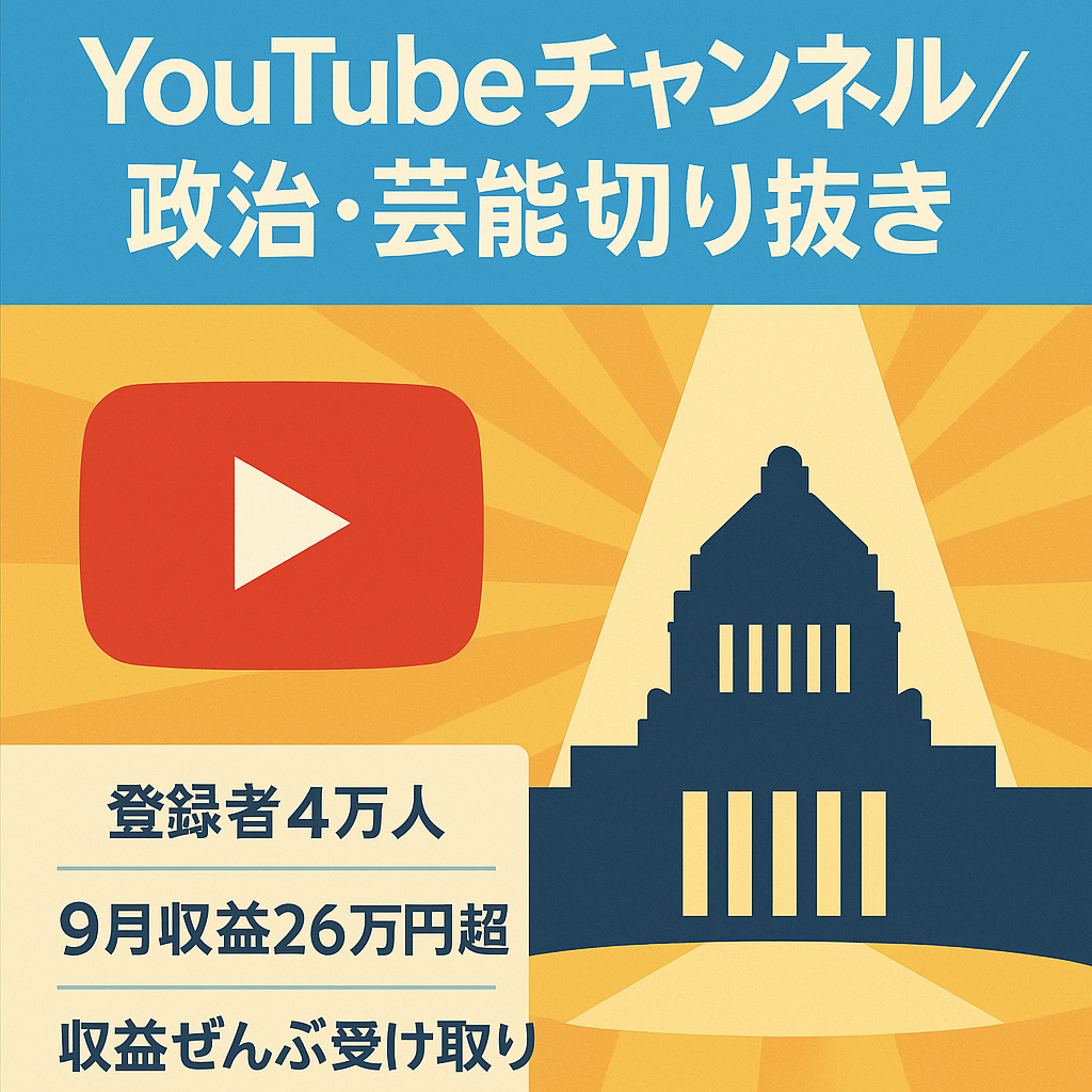 【登録者4万人】政治・芸能系YouTuberの公認切り抜き【収益分配なし】