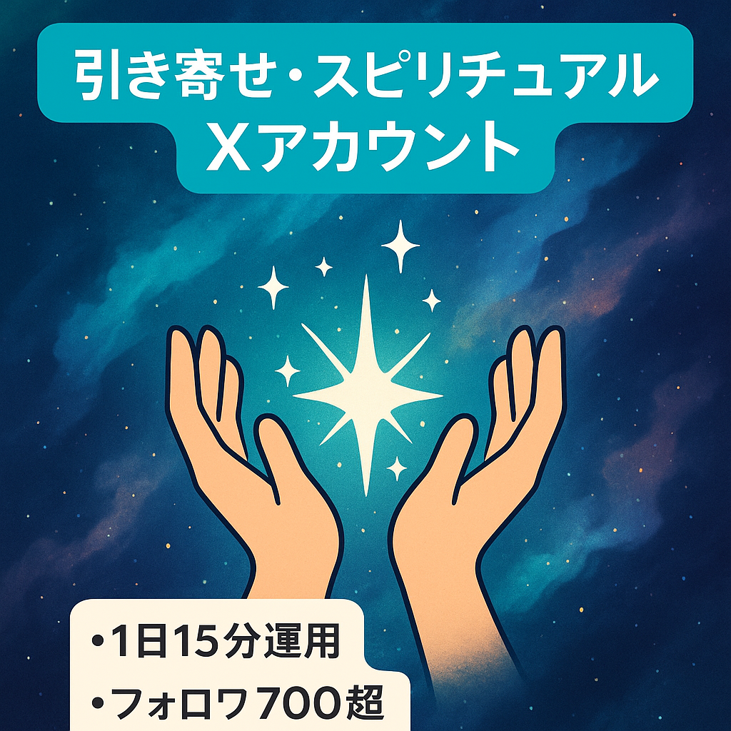 1日15分で運用可能！外注化◎引き寄せ・スピリチュアル系アカウント