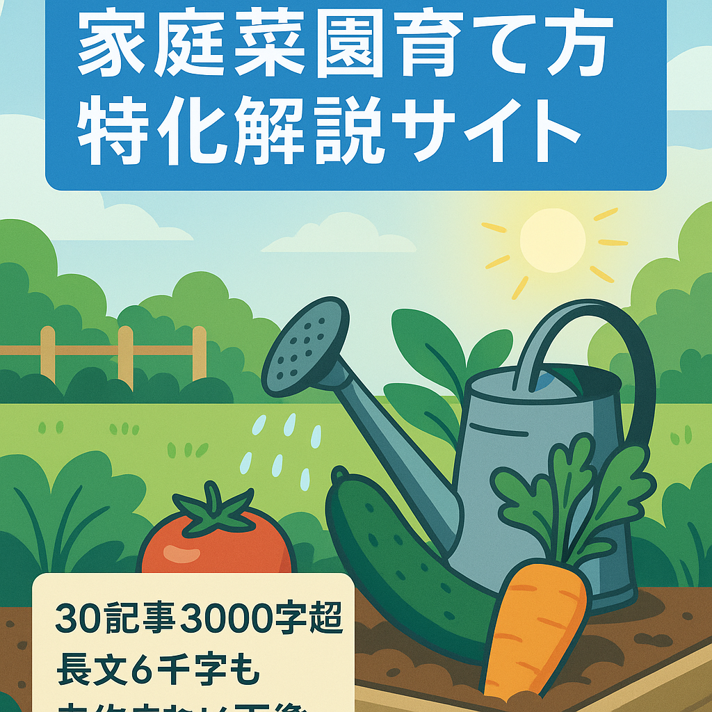 家庭菜園のサイト！「育て方に特化！」お手入れ方法や失敗原因を含めて徹底的に解説しています。