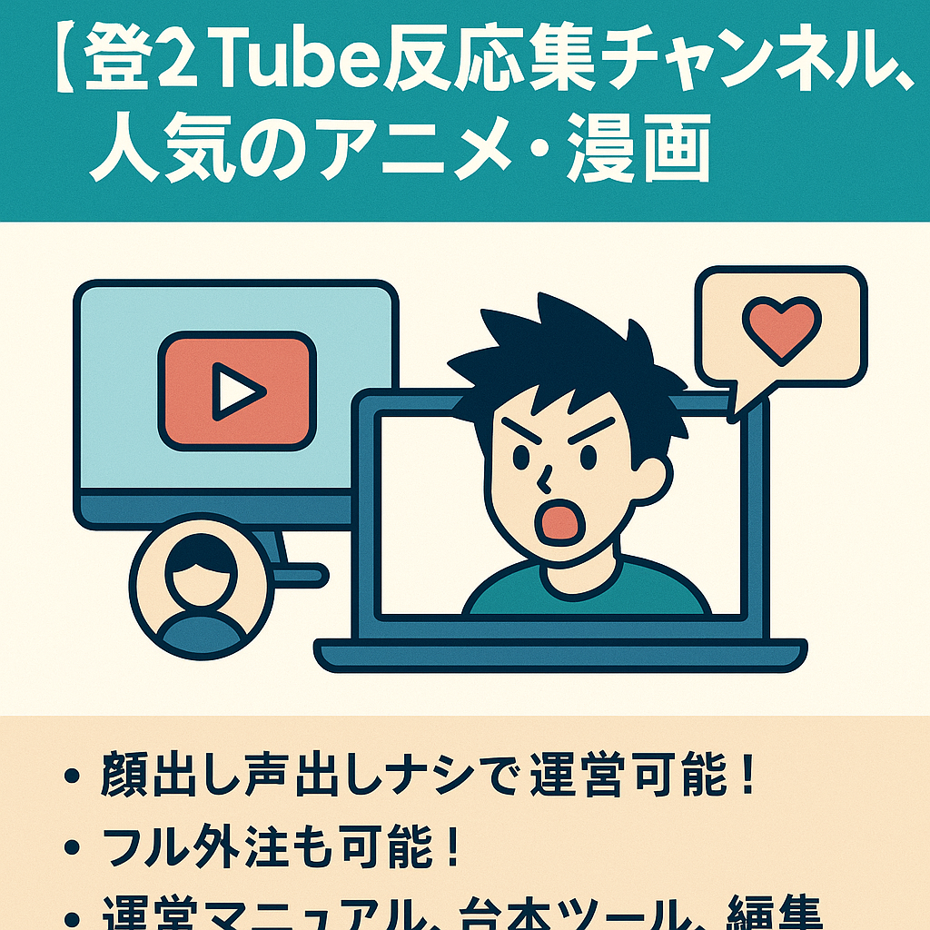 【登録者約２万人】YouTube反応集チャンネル、人気のアニメ・漫画【属人性無し】