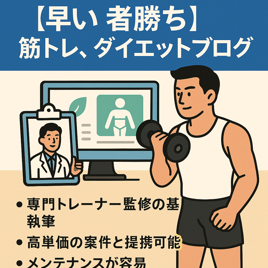 【早い者勝ち】筋トレ、ダイエットブログ｜トレーナー監修のダイエットブログ