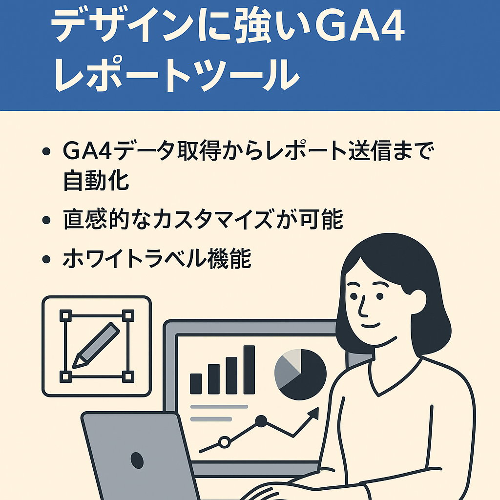 【代理店との相性◎】デザインに強いGA4レポートツール