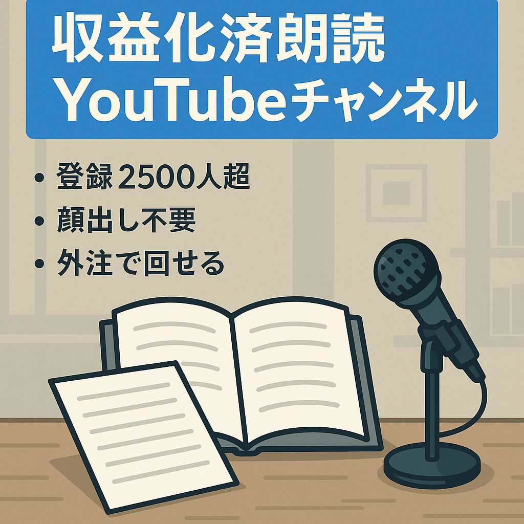 【収益化済み！チャンネル登録者2,500人超え】顔出し不要の朗読チャンネル！【馴れ初め】