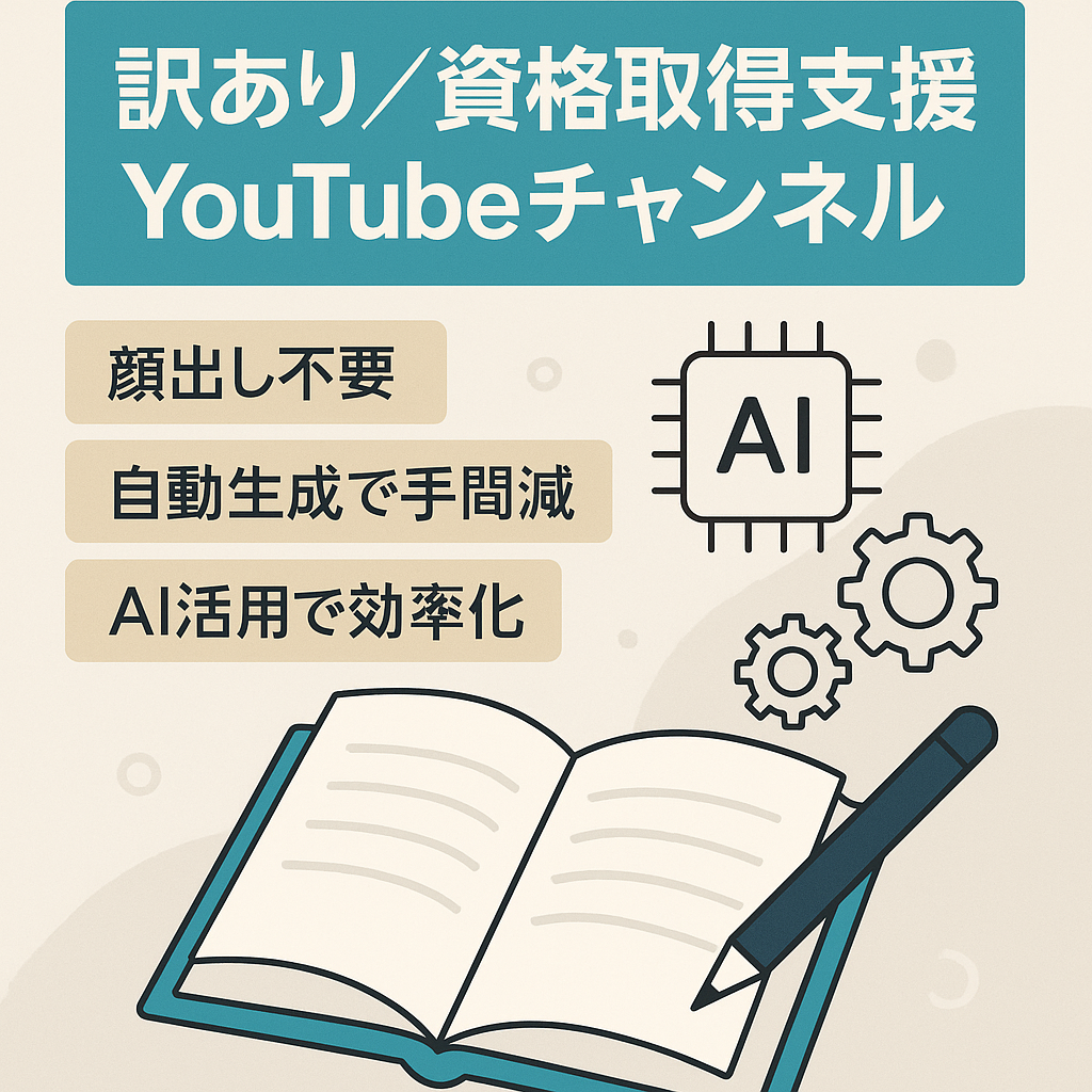 訳あり：資格取得支援のYoutubeチャンネル｜2,309人チャンネル登録
