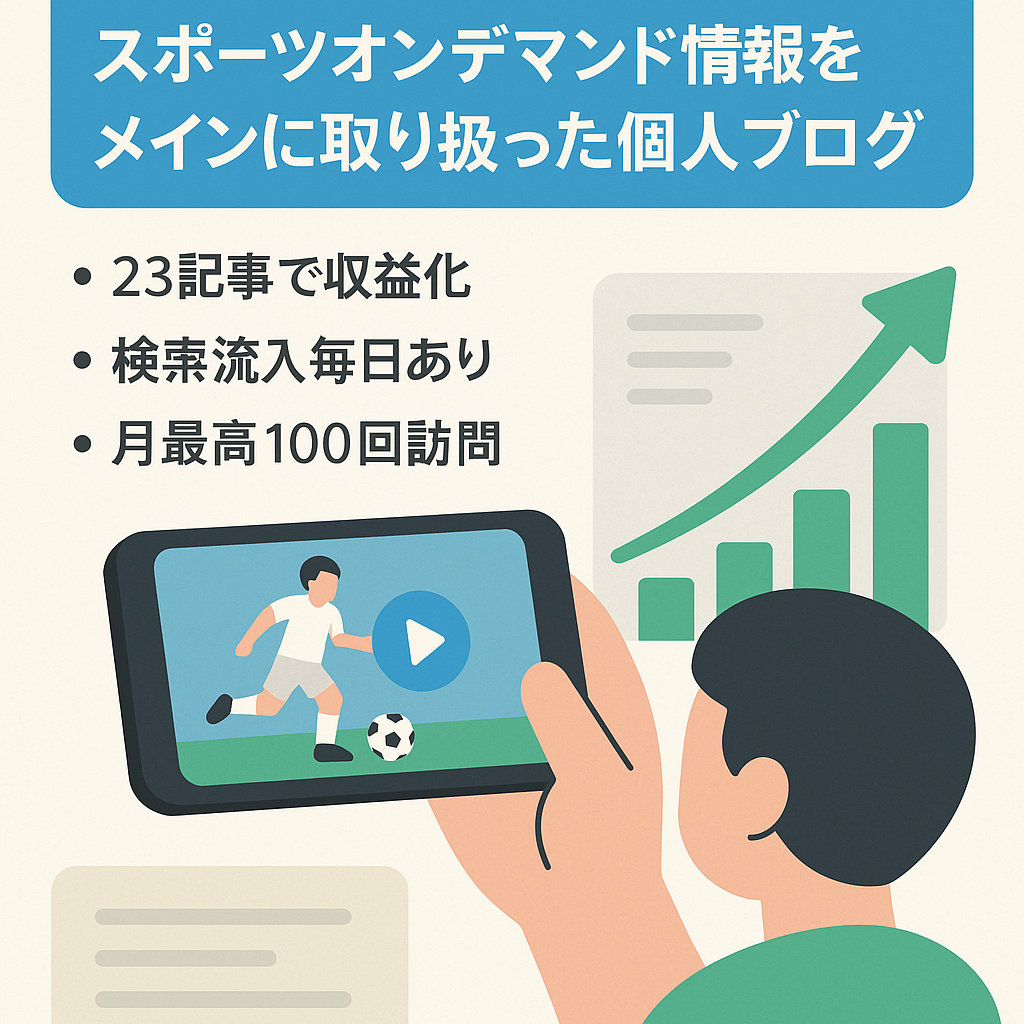 スポーツオンデマンド情報をメインに取り扱った個人ブログ