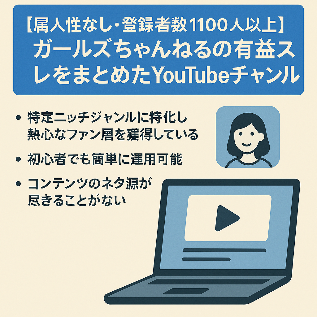 【属人性なし・登録者数１１００人以上】ガールズちゃんねるの有益スレをまとめたYouTubeチャンネル
