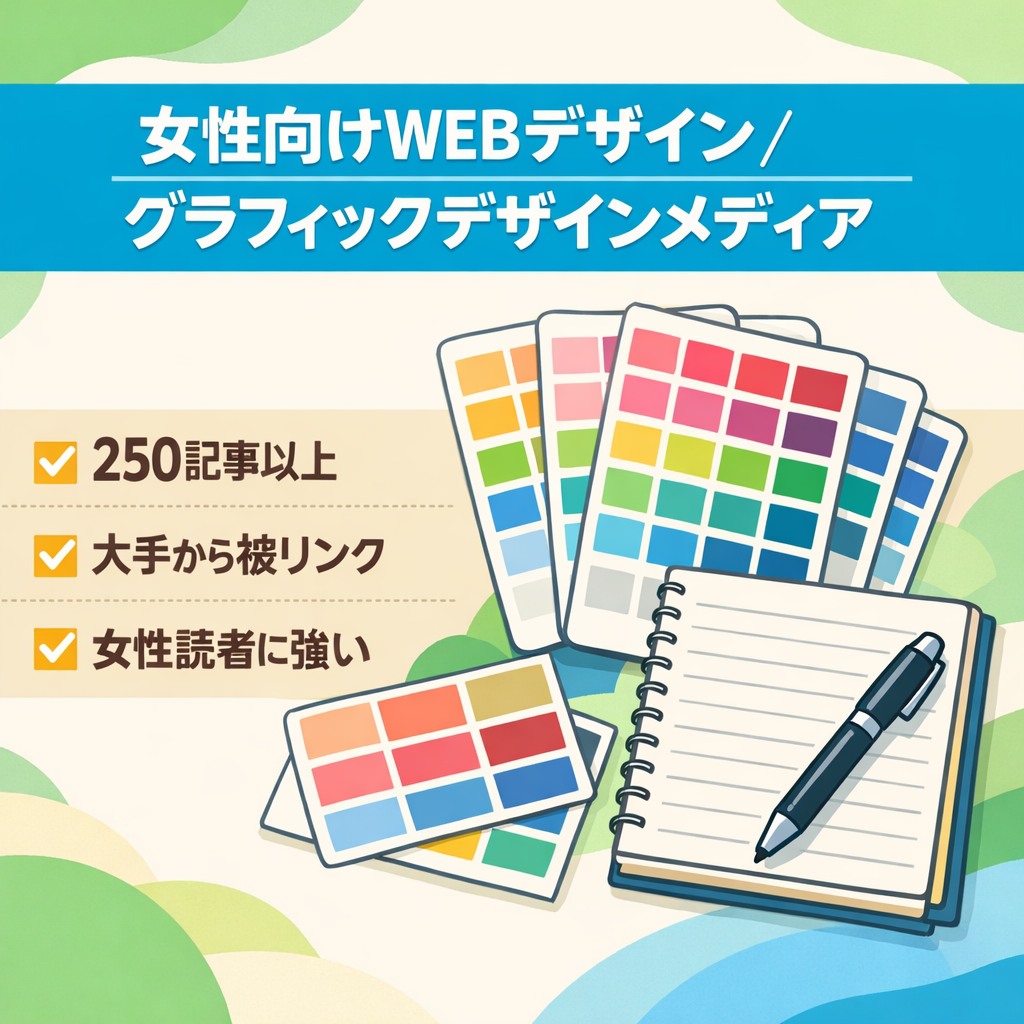 女性向けWEBデザイン・グラフィックデザインメディア