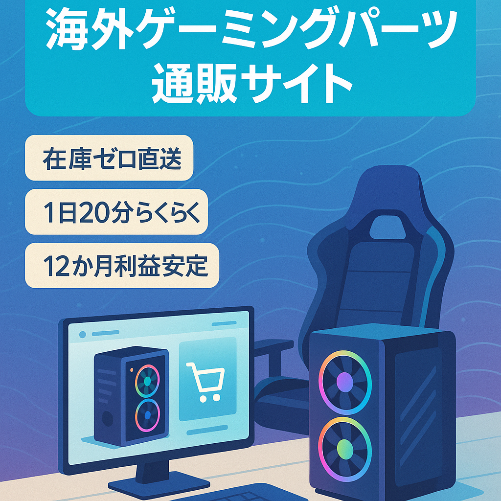 ゲーミング用PC、ゲーミングチェアなど海外のゲーミングパーツ通販サイトの売却