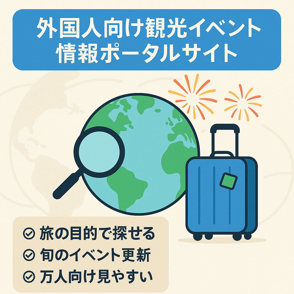 外国人観光客観光客用のイベン情報・観光情報のポータルサイト