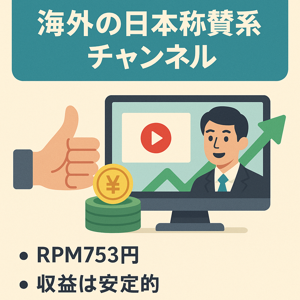 【利益率70％！】日本称賛系の海外の反応チャンネルのアカウント譲渡（登録者1.5万人）【早期売却希望者優遇】【値段交渉歓迎】