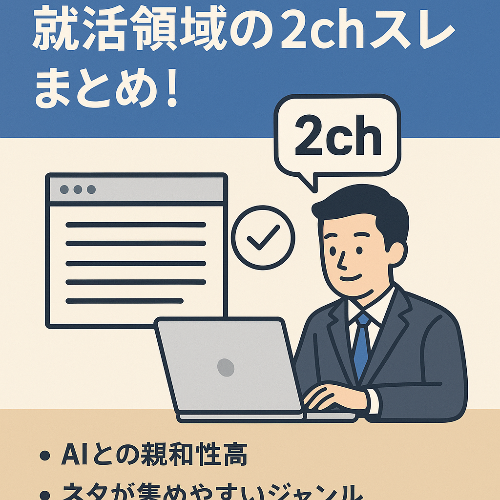 【安定運用3年目】就活領域の2chスレまとめ！完全外注もOK