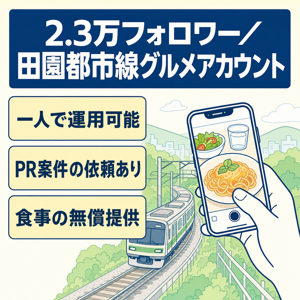 【フォロワー2.3万人】地域・路線特化型グルメアカウント｜PR・集客にも活用可能なInstagramアカウント