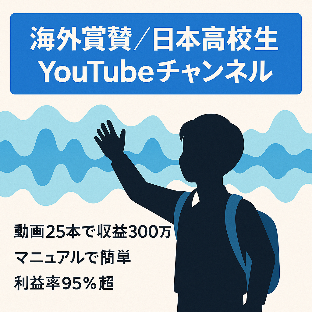 【4月の利益100万超え】日本の高校生が海外に賞賛されているYouTubeチャンネル