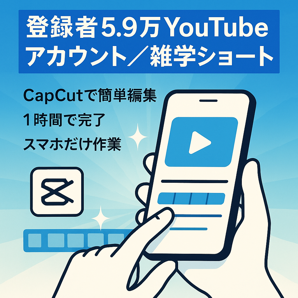 【登録者59000人！簡単運営】初心者運営可能の雑学ショートメインチャンネル！YouTubeアカウント譲渡