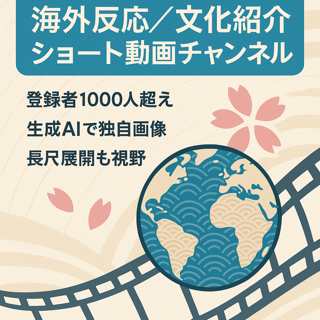 【登録者数1000人達成】海外の反応・日本文化紹介のYouTubeショート特化型チャンネル