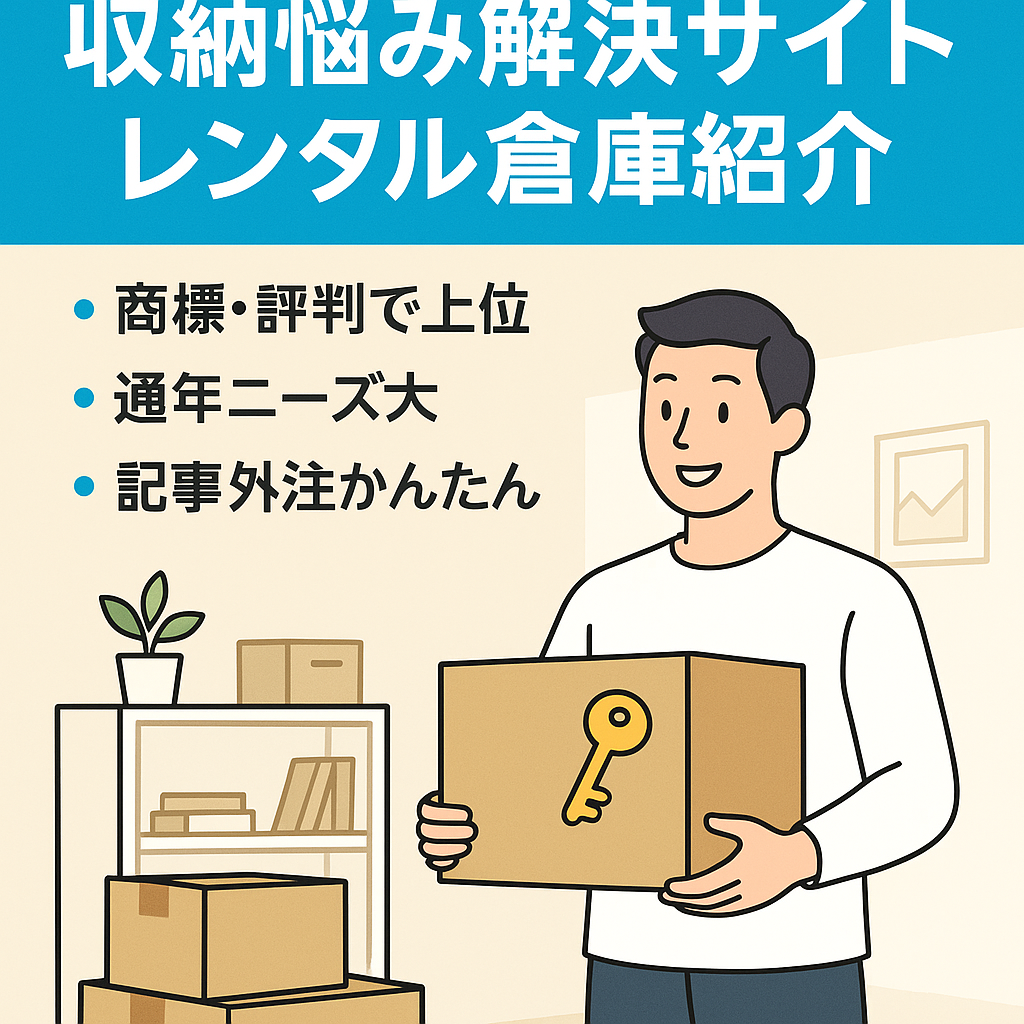 収納のお悩み解決サイト・レンタル倉庫や宅配トランクルーム紹介しているサイトです