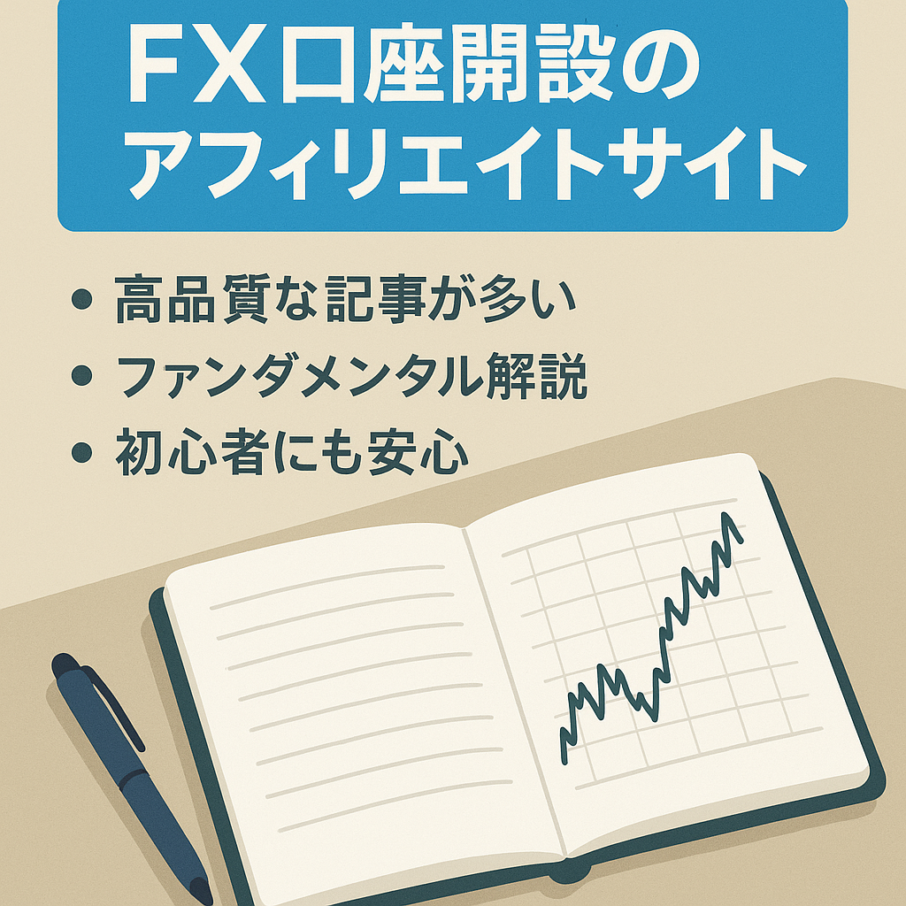 FX口座開設のアフィリエイトサイト