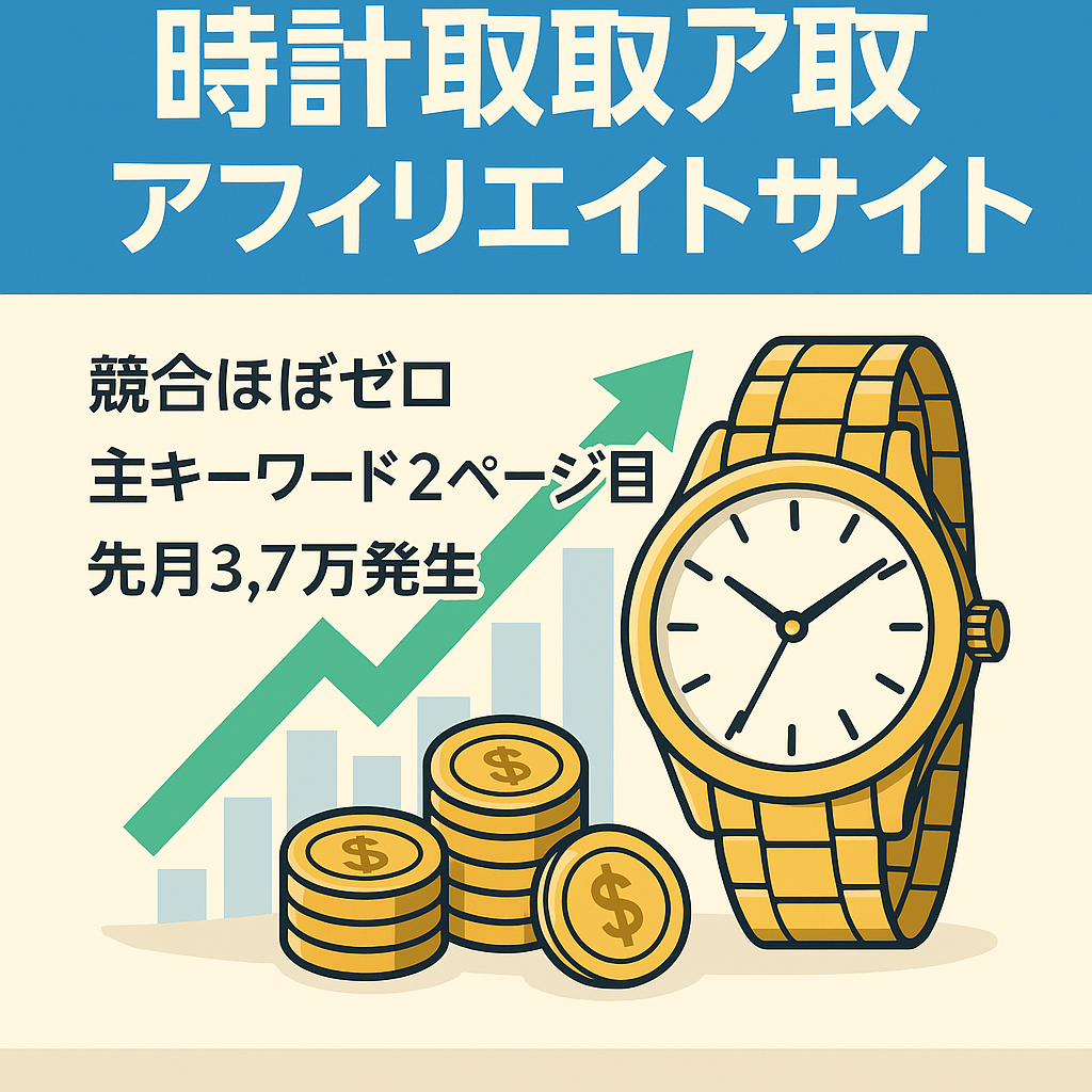 【先日3.7万円の発生】時計買取に強いアフィリエイトサイト