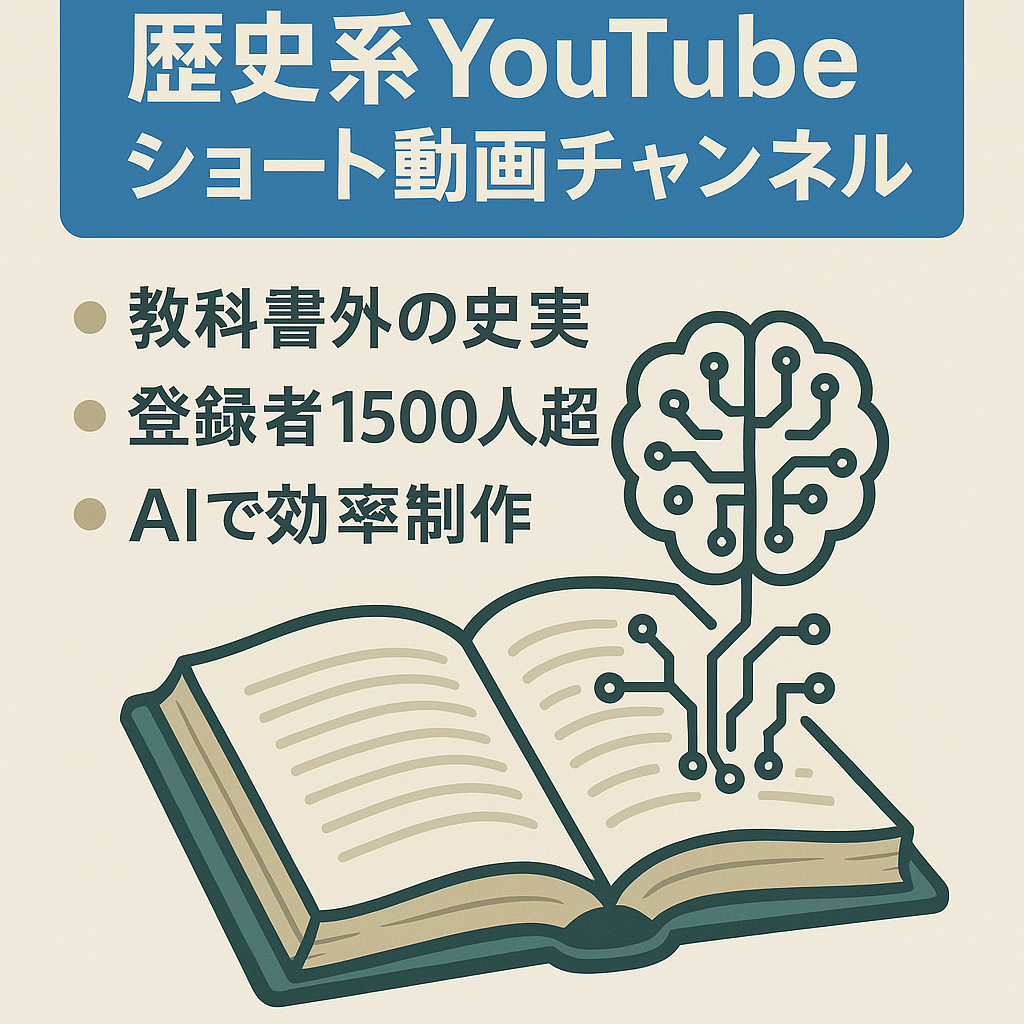 リポスト：【教養×AI活用】“教科書に載らない史実”を扱う歴史系YouTubeショート動画チャンネル｜登録者1,510人・累計194万回視聴