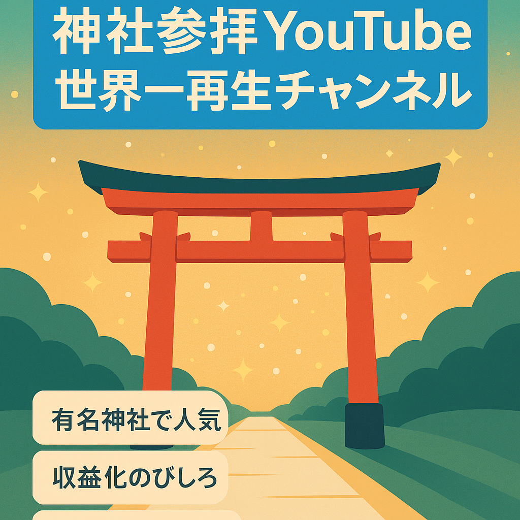 【スピリチュアル神社・仏閣参拝YouTube】有名神社の世界一再生回数を持ったチャンネルです。