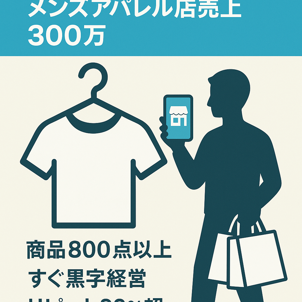 【価格交渉可能】最高売上300万/BASE無在庫メンズアパレル/リピート率30%超え