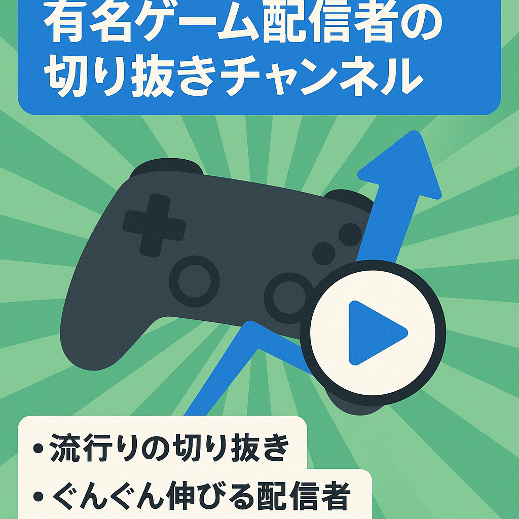 超右肩上がり！有名ゲーム配信者の切り抜きチャンネル