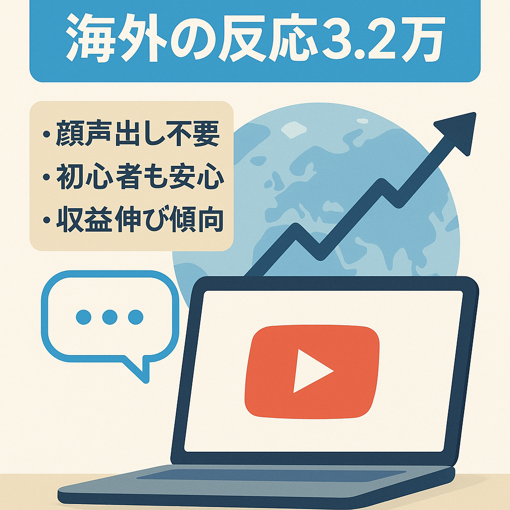 YouTube【海外の反応】登録者32500人超え！3月収益76000円！属人性なしで簡単毎日投稿！