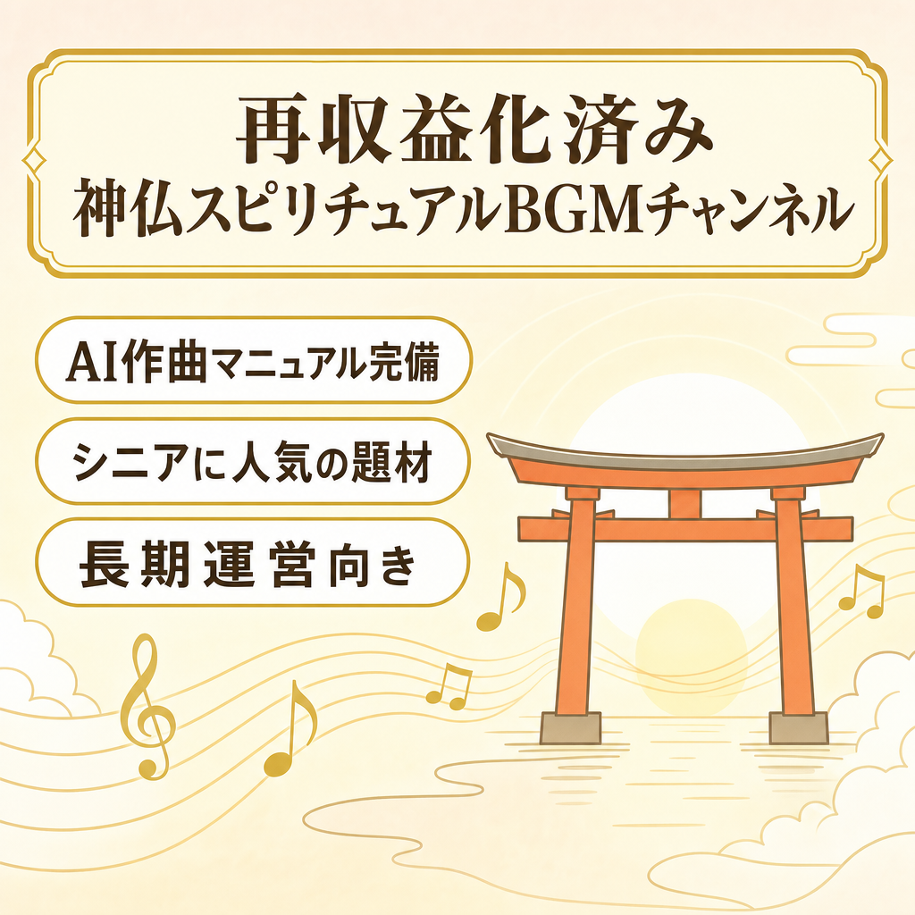 【シニアに人気！収益化停止後、再申請で収益化済み】SUNOAI音楽BGM＆シニア向けスピリチュアル神仏チャンネル！『非属人』