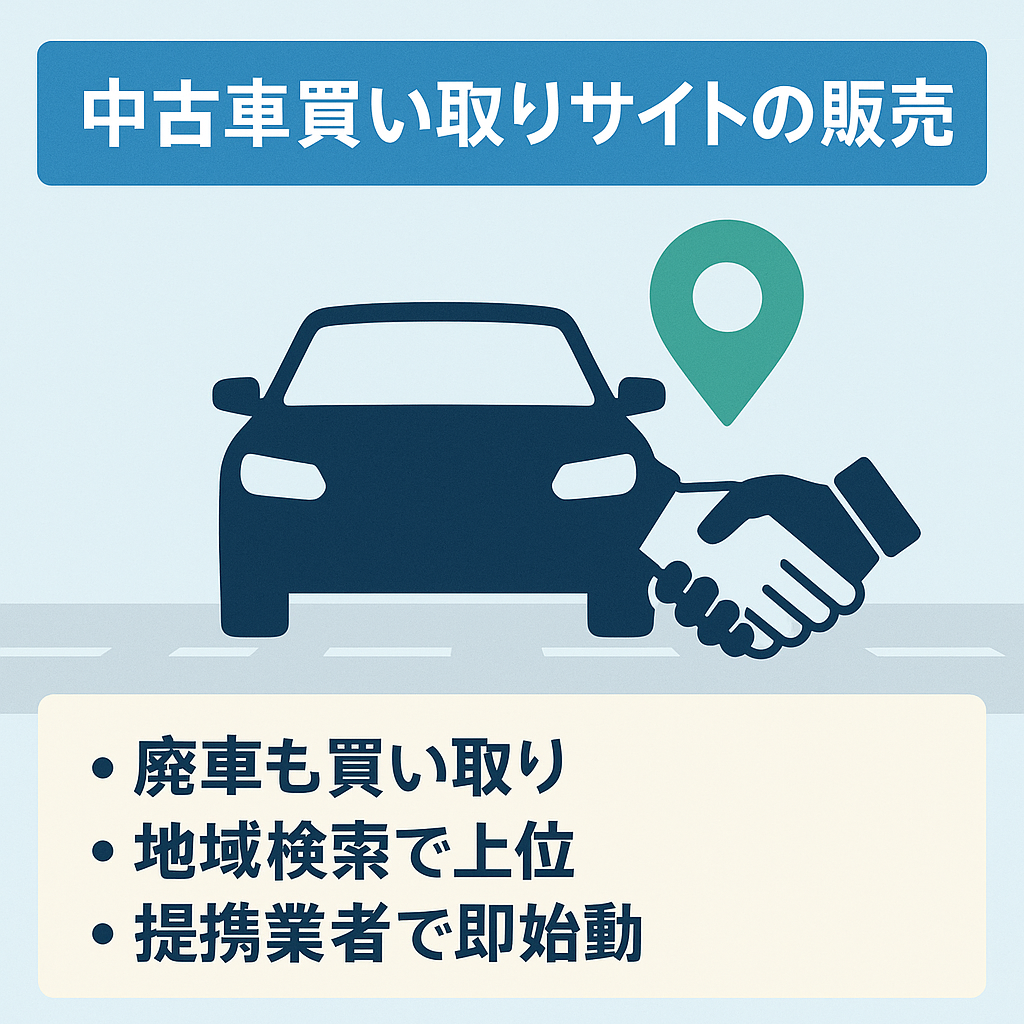 中古車買い取りサイトの販売