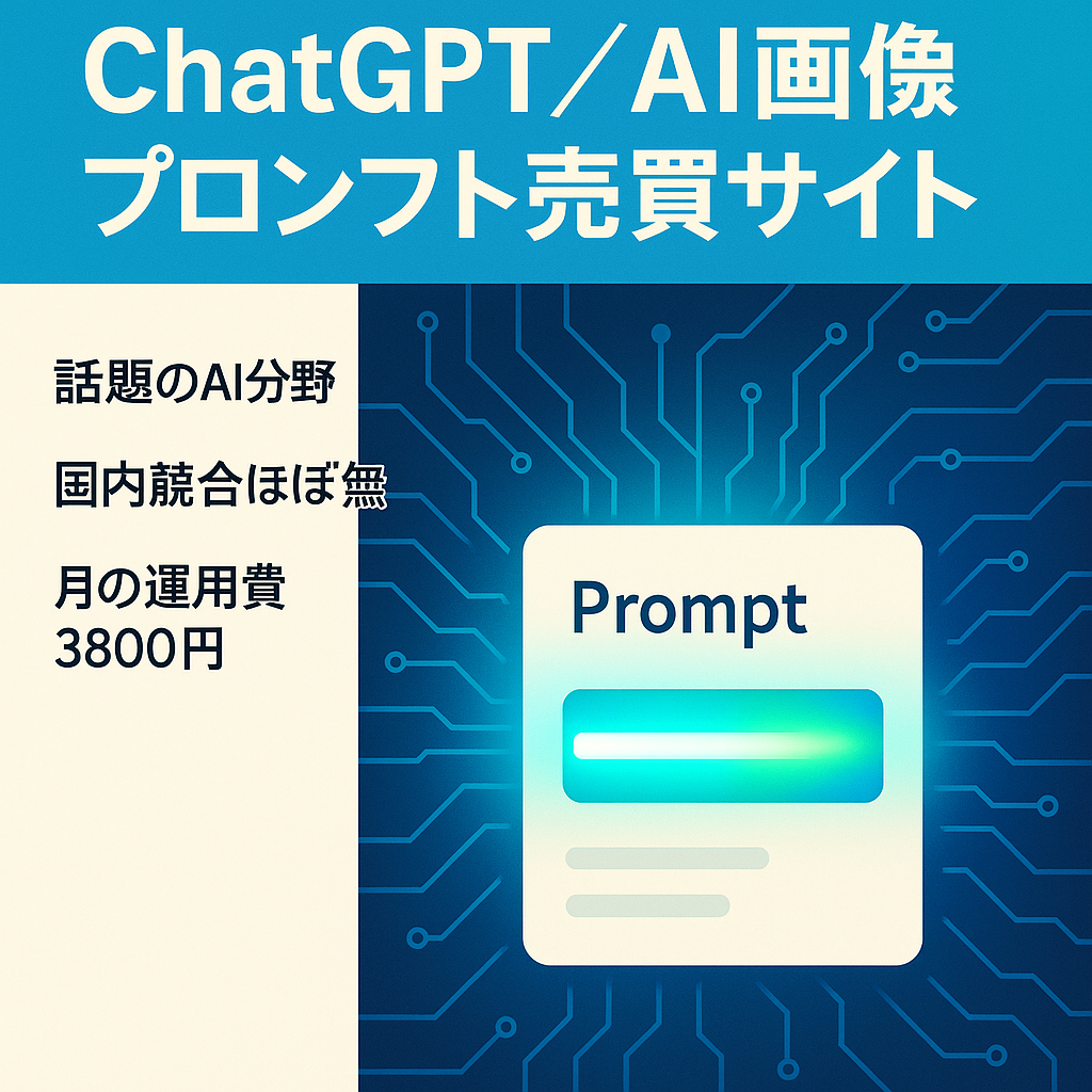 【話題のAI領域】ChatGPT・AI画像のプロンプト売買プラットフォーム