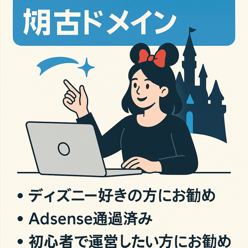 ディズニーの期間限定サイトの中古ドメインを利用したディズニー特化型ブログ