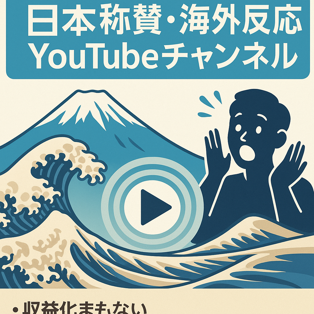 【11月中旬にチャンネル開設】日本称賛＆海外の反応動画/非属人のフィクション動画/Vrewでの投稿可能