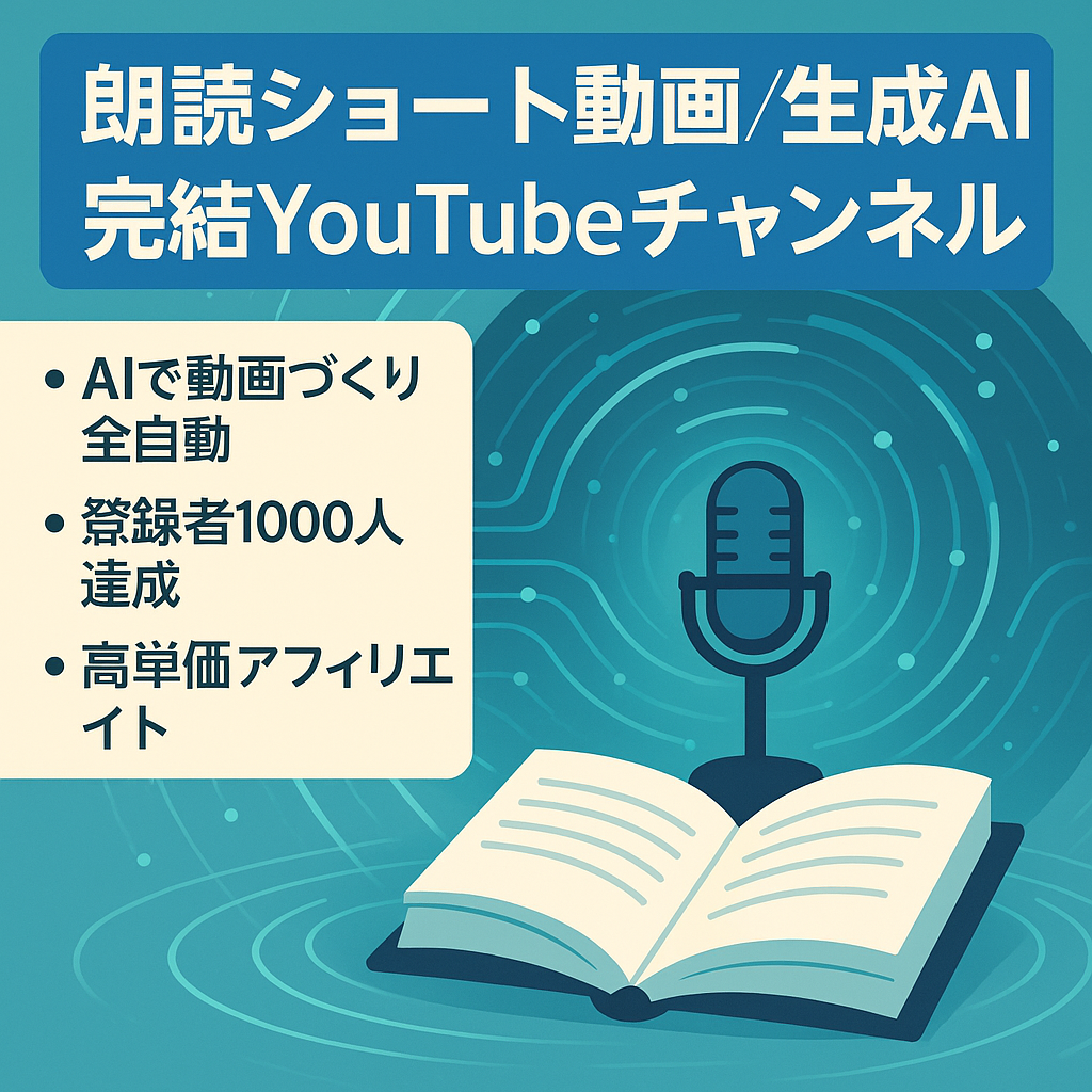 【朗読・登録者数1,000人】生成AIで完結できるYouTubeチャンネル