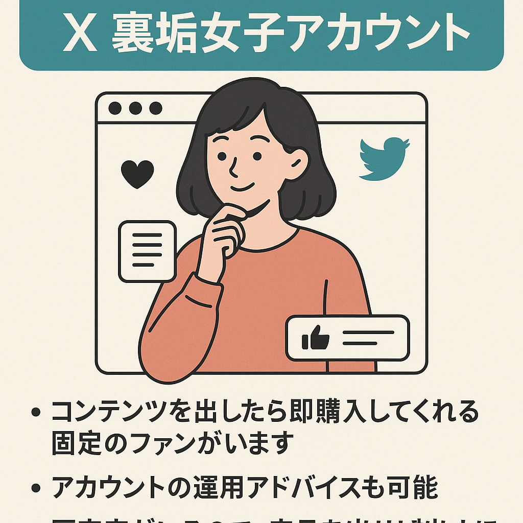 【10月売上3万超え】今流行りのX（Twitter）裏垢女子アカウント『noteアカウント譲渡』