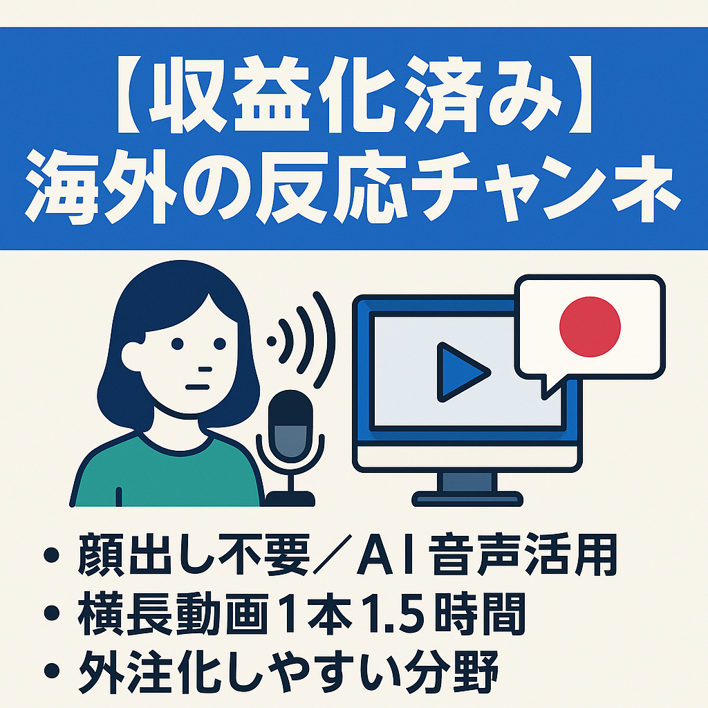【収益化済み/属人性なし】海外の反応(日本称賛系)チャンネル