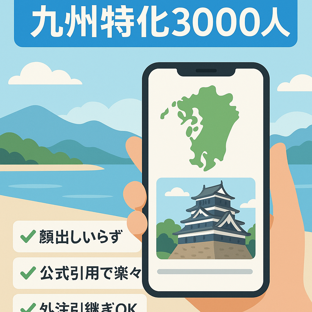 【Instagramフォロワー3000人越え】九州に特化した旅行アカウント☆顔出し不要の属人性アカウント！希望の方は外注さんの引き継ぎも可能！