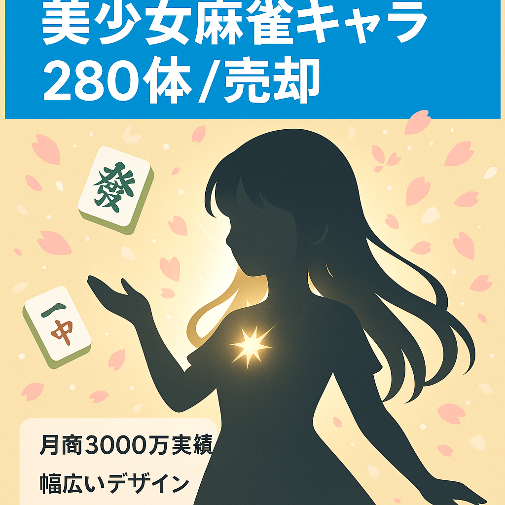 【ばら売り１体３万円】美少女麻雀のキャラクター２８０体の売却
